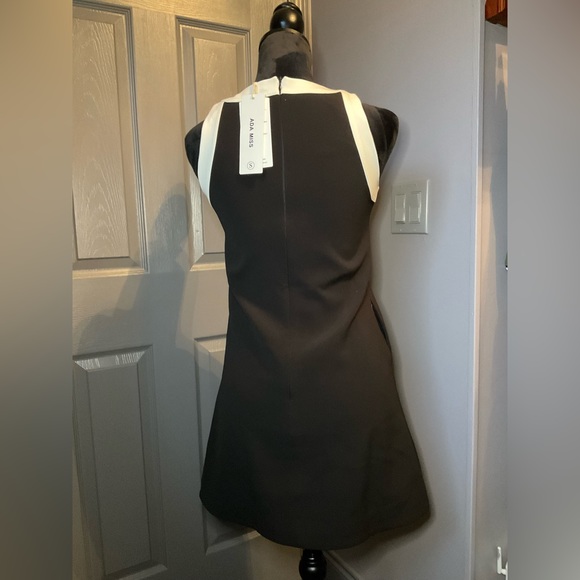 ADA MISS small black and white mini dress - Picture 2 of 5